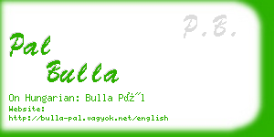 pal bulla business card